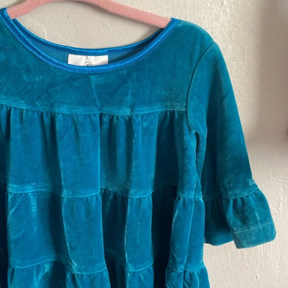 Hanna Andersson Blue Tiered Dress - Picture 3 of 6